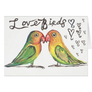 Kissy LoveBirds Card