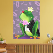 Kissy Valentijnsdag Gift Canvas kunst kikker (Insitu (Woonkamer))