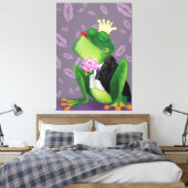Kissy Valentijnsdag Gift Canvas kunst kikker (Insitu (Slaapkamer))