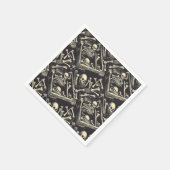 Kist en Botten Halloween Servet (Hoek)