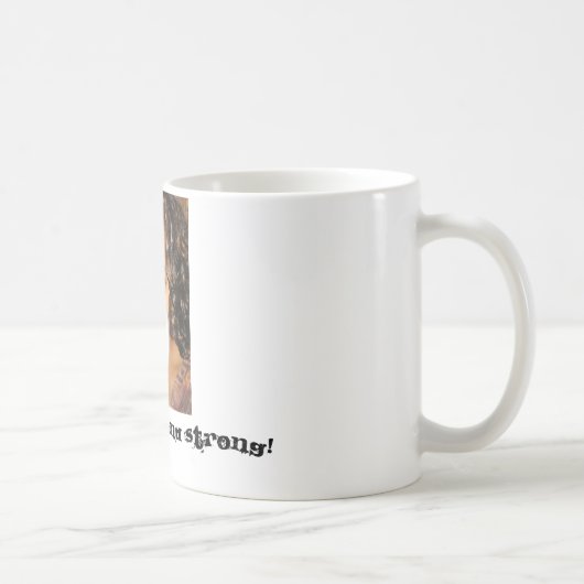 Kist, Heet, Zwart en Sterk! Koffiemok (Rechts)