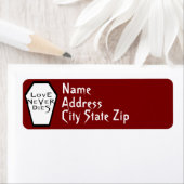 Kist Ivory I (rood) Retourlabel Etiket (Insitu)