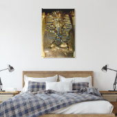 Kist van Tutankhamun Canvas Afdruk (Insitu (Slaapkamer))