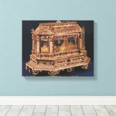 Kist voor huwelijk, 1753 canvas afdruk (Insitu (Houten vloer))