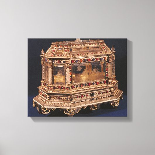 Kist voor huwelijk, 1753 canvas afdruk (Voorkant)