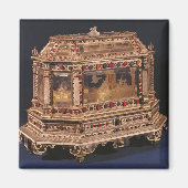 Kist voor huwelijk, 1753 magneet (Voorkant)