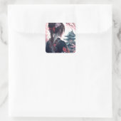 Kisu Japan - Aufkleber Vierkante Sticker (Tas)