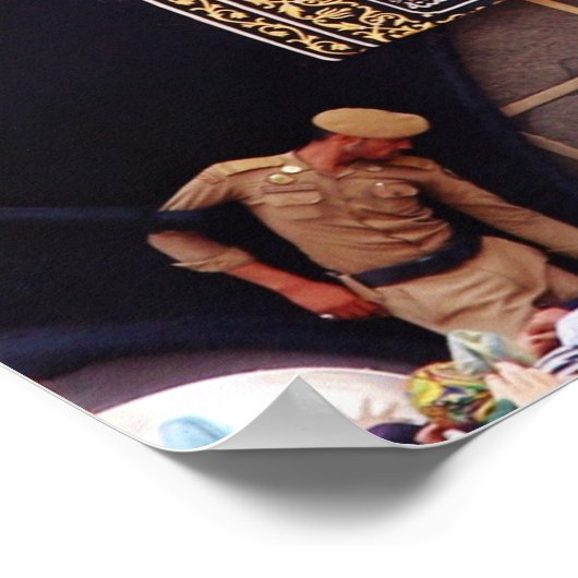 Kiswah van de Kaaba mei 2016 Poster (Hoek)