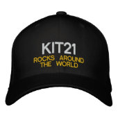 KIT21 ROCKS-Pet Geborduurde Pet (Voorkant)