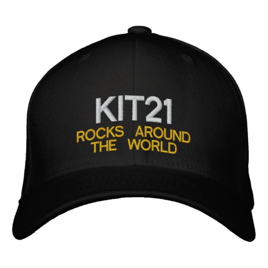 KIT21 ROCKS-Pet Geborduurde Pet (Voorkant)