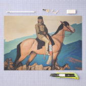 Kit Carson met bergbewoners door Maynard Dixon Tissuepapier (Craft)