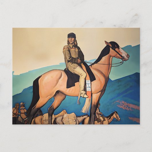Kit Carson met bergmannen door Maynard Dixon Briefkaart (Voorkant)