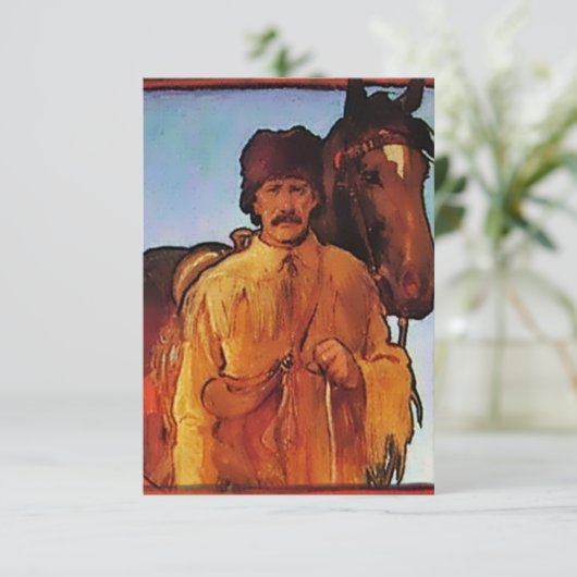 “Kit Carson - Pathfinder” by Gerald Cassidy Bedankkaart (Staand voorkant)