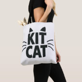 Kit Cat Typografische Boodschappentas Tote Bag (Dichtbij)