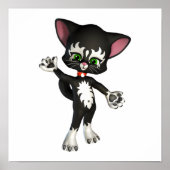 Kit E. Cat, de Cartoon Kitten Poster (Voorkant)
