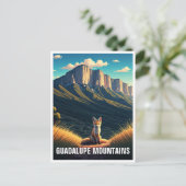 Kit Fox in het Guadalupe Mountains National Park Briefkaart (Staand voorkant)