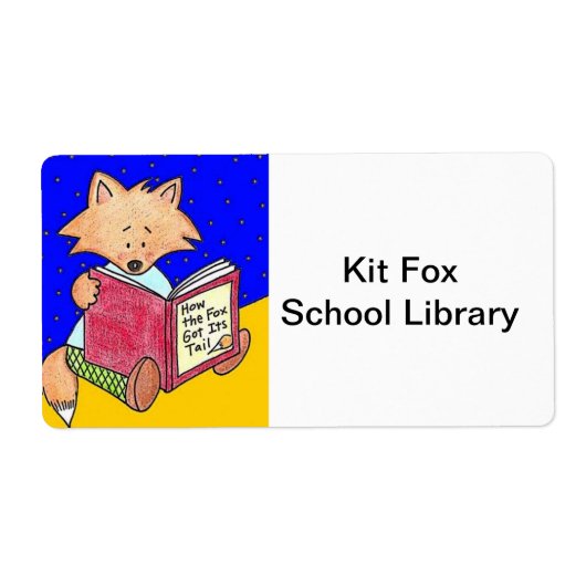 Kit Fox Library Book Labels (Voorkant)