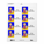 Kit Fox Library Book Labels (Full Sheet)