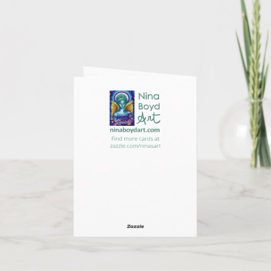 Kit Fox wenskaart Kaart (Achterkant)