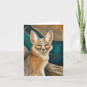 Kit Fox wenskaart Kaart