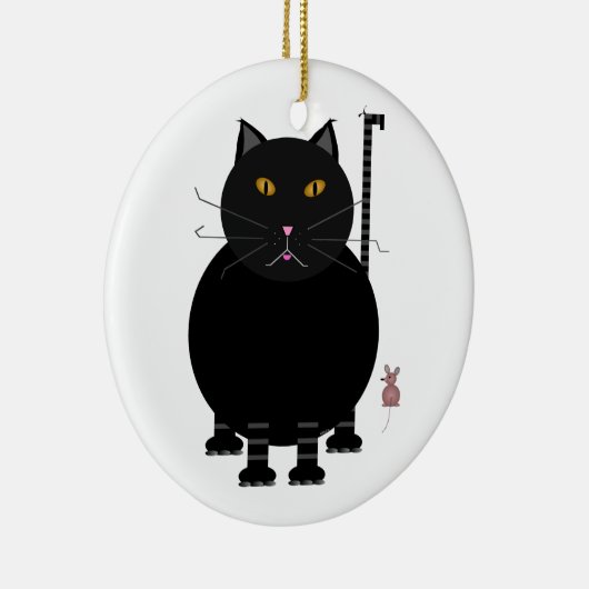 Kit Kat en Mouse Keramisch Ornament (Rechts)