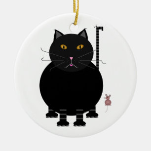 Kit Kat en Mouse Keramisch Ornament