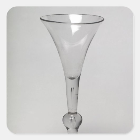 Kit-Kat-glas Vierkante Sticker (Voorkant)