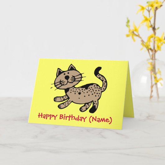 Kit Kat Kaart (Gele Bloem)