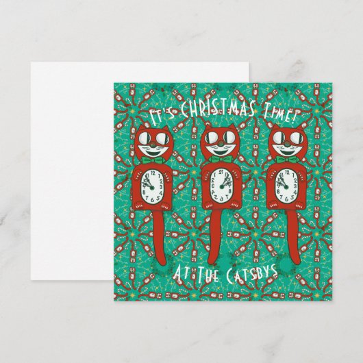 kit Kat klok vakantie flatcard (Voorkant / Achterkant)