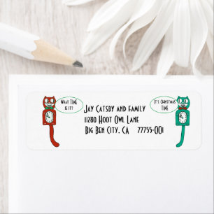 kit Kat klop schattig retouradreslabel Etiket