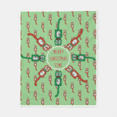  Kit Kat met kerstgoud Vleekbank Fleece Deken (Voorkant)