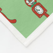  Kit Kat met kerstgoud Vleekbank Fleece Deken (Hoek)