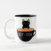 KIT-TEA BLACK CAT TWEEKLEURIGE KOFFIEMOK (Links)