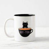 KIT-TEA BLACK CAT TWEEKLEURIGE KOFFIEMOK (Links)