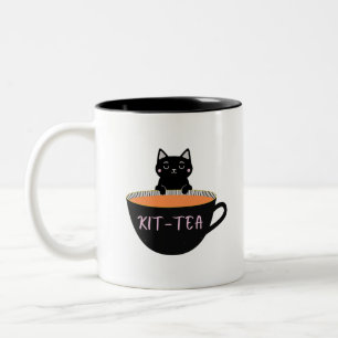 KIT-TEA BLACK CAT TWEEKLEURIGE KOFFIEMOK