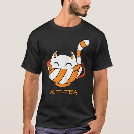 Kit Tea Cat Cute en Cat 1 T-shirt (Voorkant)
