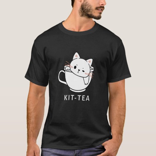Kit Tea Kat Cute En Kat Thee 2 T-shirt (Voorkant)