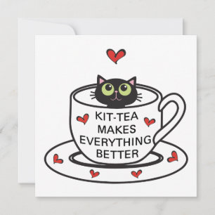 Kit-tea Maakt Alles Better Uitnodiging