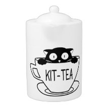 Kit-Tea Schattige Kitty Kat Theepot