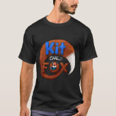 Kit the Fox Black T-Shirt (Voorkant)