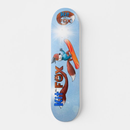 Kit the Fox Skateboard (Voorkant)