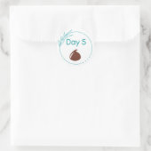 Kit voor Chocolade Tasting Dag 5 Ronde Sticker (Tas)