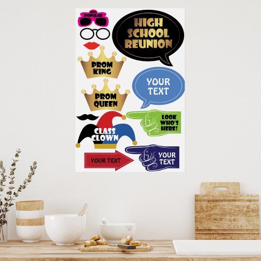 Kit voor middelbare schoolreünie poster (Keuken)