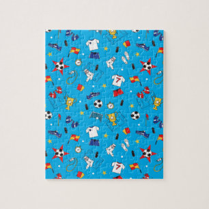 Kit voor Voetballen Football pitch-spelers Legpuzzel