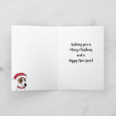 Kit whippet-kerstkaart feestdagen kaart (Binnen)