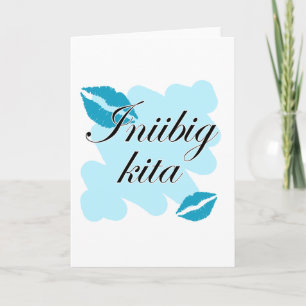 Kita van Iniibig - de Filipijnse liefde van I u Feestdagen Kaart
