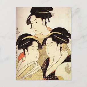 Kitagawa Utamaro: Drie schoonheden van de dag van Briefkaart
