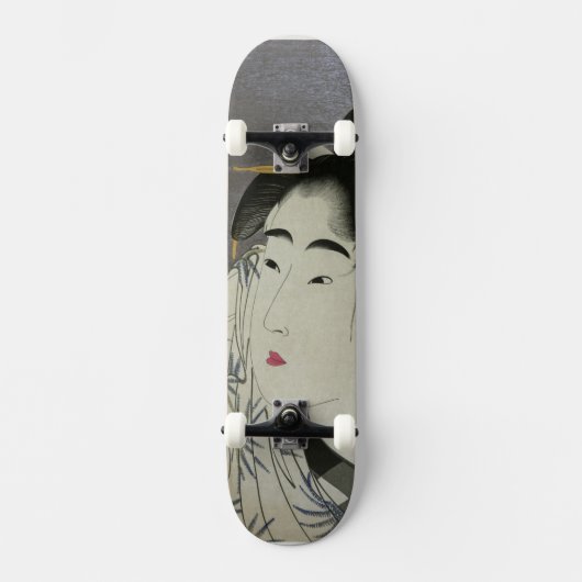 Kitagawa Utamaro's Ase O Fuku Onna skateboard (Voorkant)