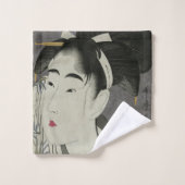 Kitagawa Utamaro's Japanse kunst handdoekset Bad Handdoek (Wasdoekje)