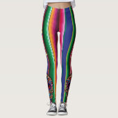 Kitch Fiesta Leggings Skull Serape Pants JOUW NAAM (Voorkant)